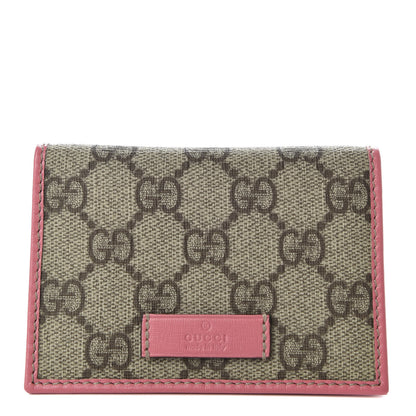 Gucci GG Plus Monogram Joy ID Card Wallet Pink 1 of 5