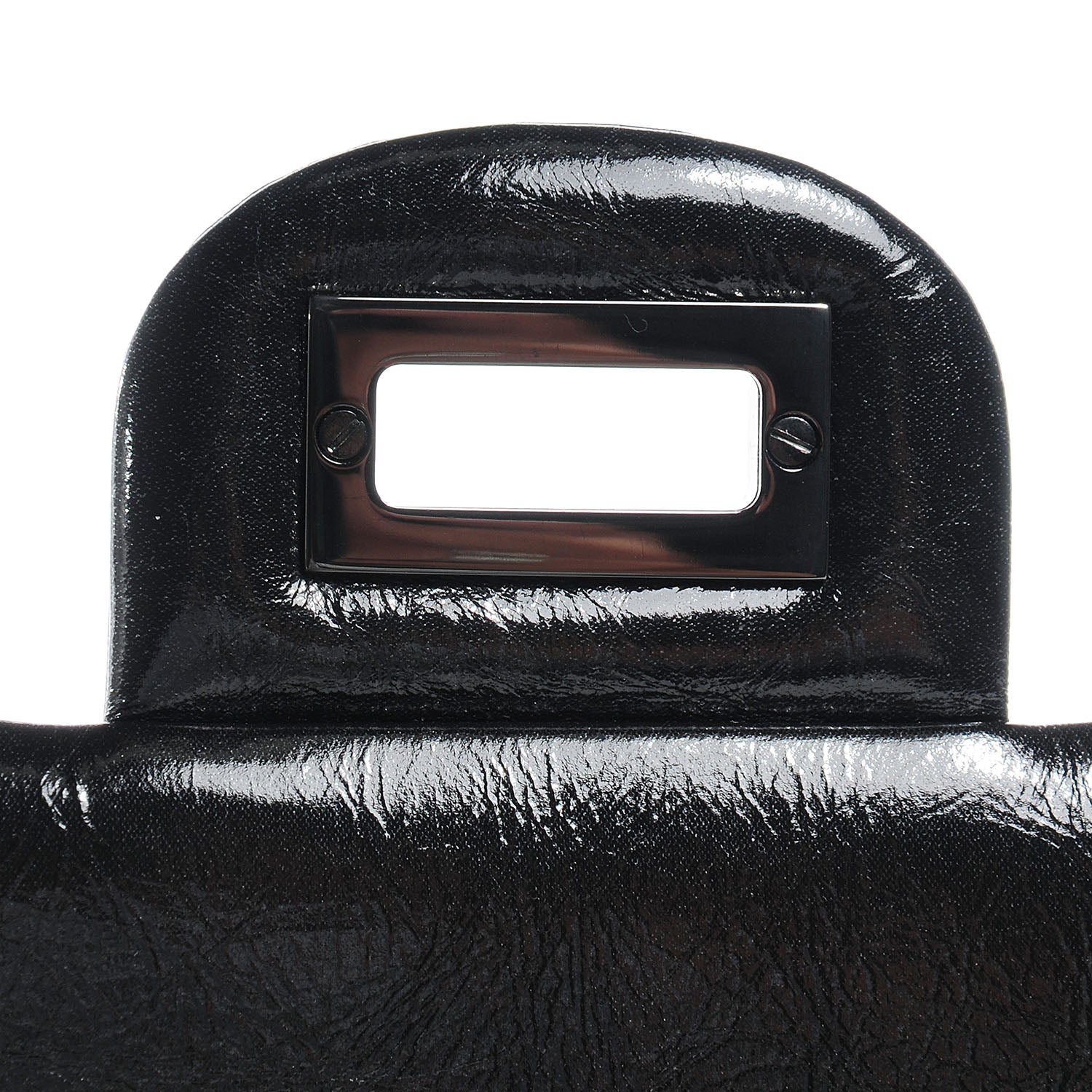 Chanel Glazed Calfskin 2.55 Reissue 226 Black Flap 5 of 10