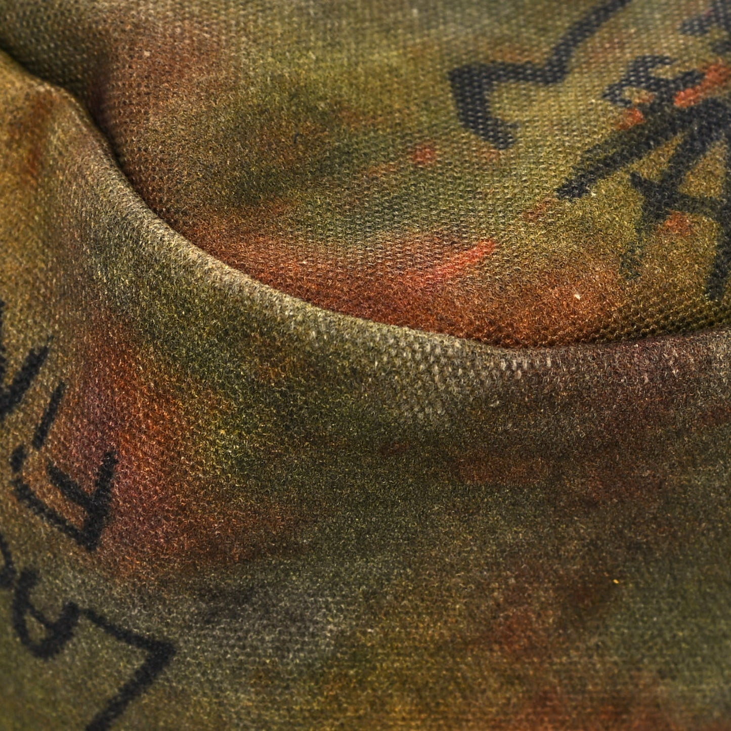 Washed Toile Graffiti On The Pavements Messenger Khaki Multicolor