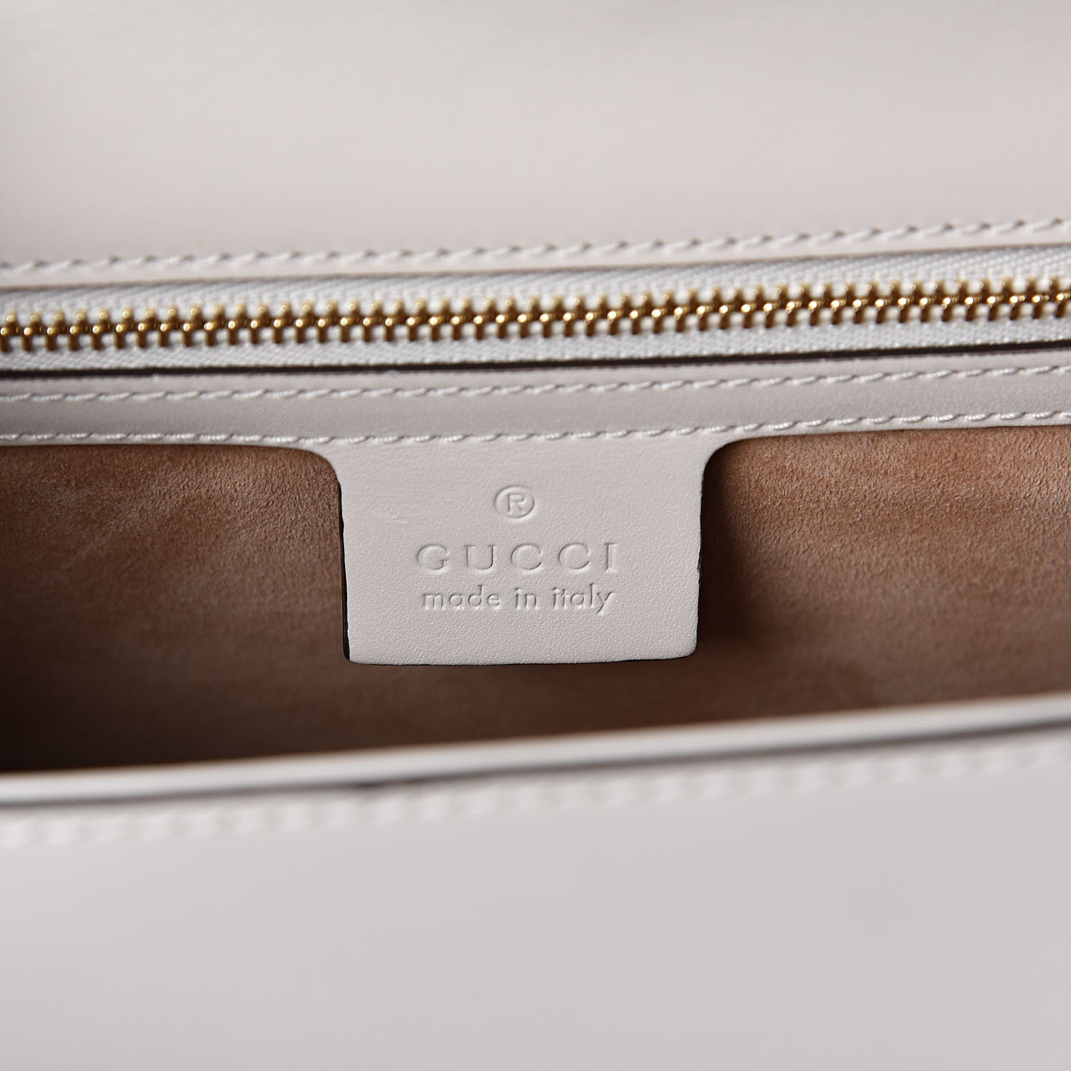 Gucci Calfskin Small Sylvie Shoulder Bag Off White 6 of 11