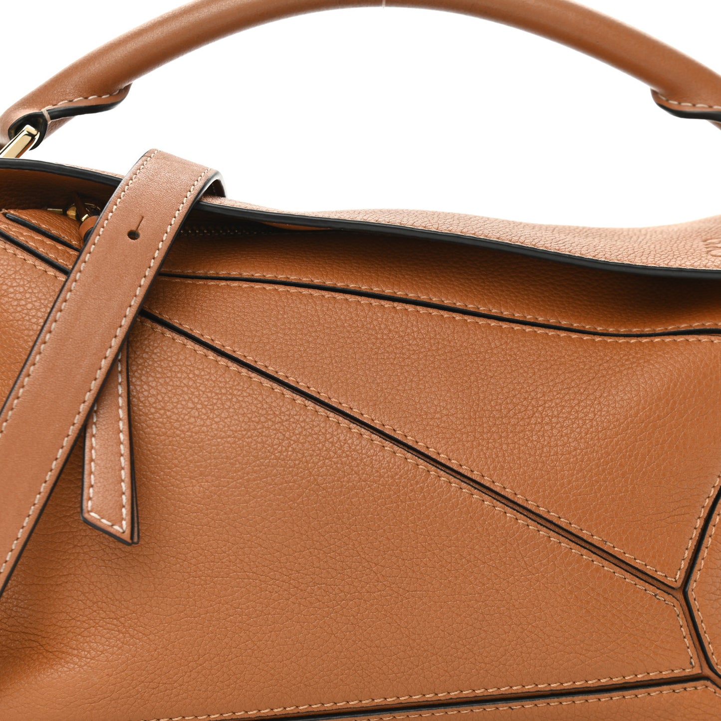 Calfskin Medium Puzzle Bag Tan