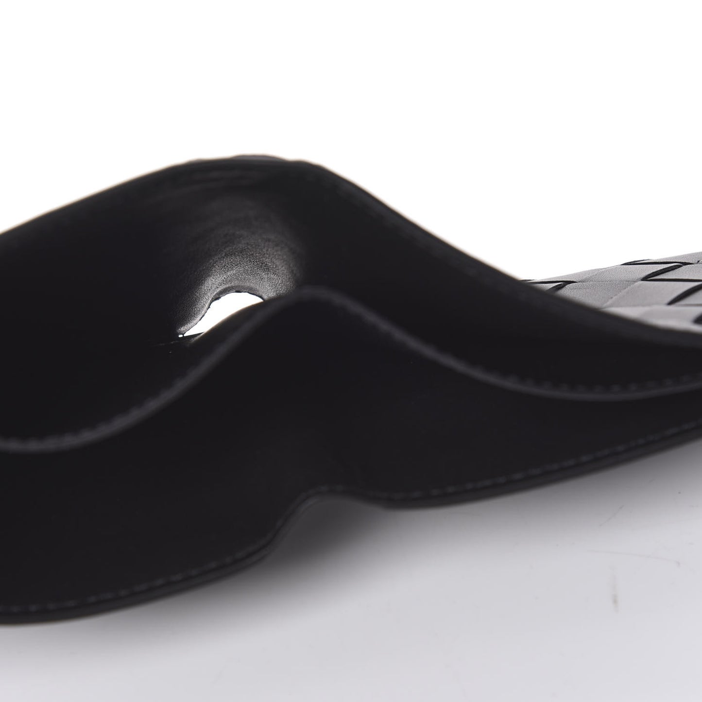 Nappa Maxi Intrecciato Bi-Fold Wallet Black