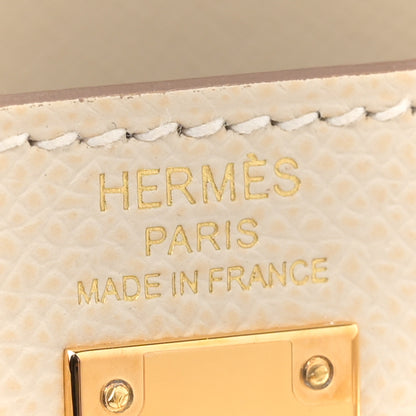Hermes Epsom Kelly Sellier 25 Craie 6 of 11