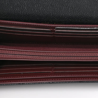 Chanel Caviar Quilted Long Flap Wallet Black 5 of 7