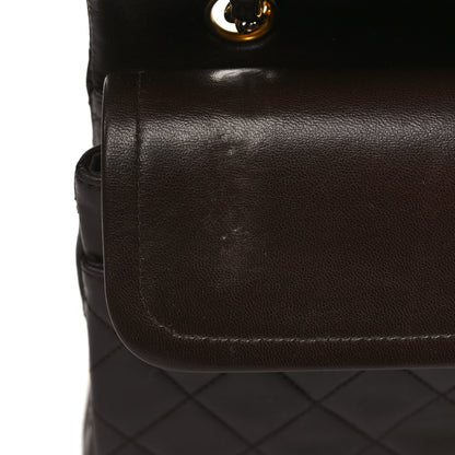 Chanel Lambskin Quilted Medium Double Flap Brown 10 of 11