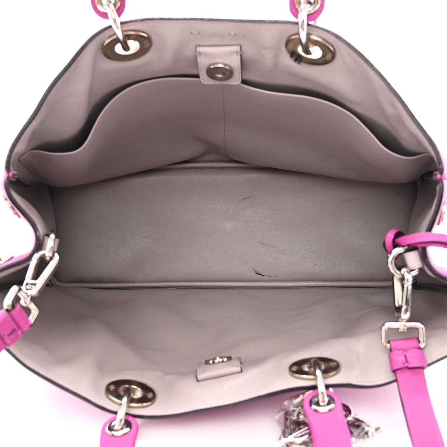 Calfskin Large Diorissimo Tote Rose Sorbet