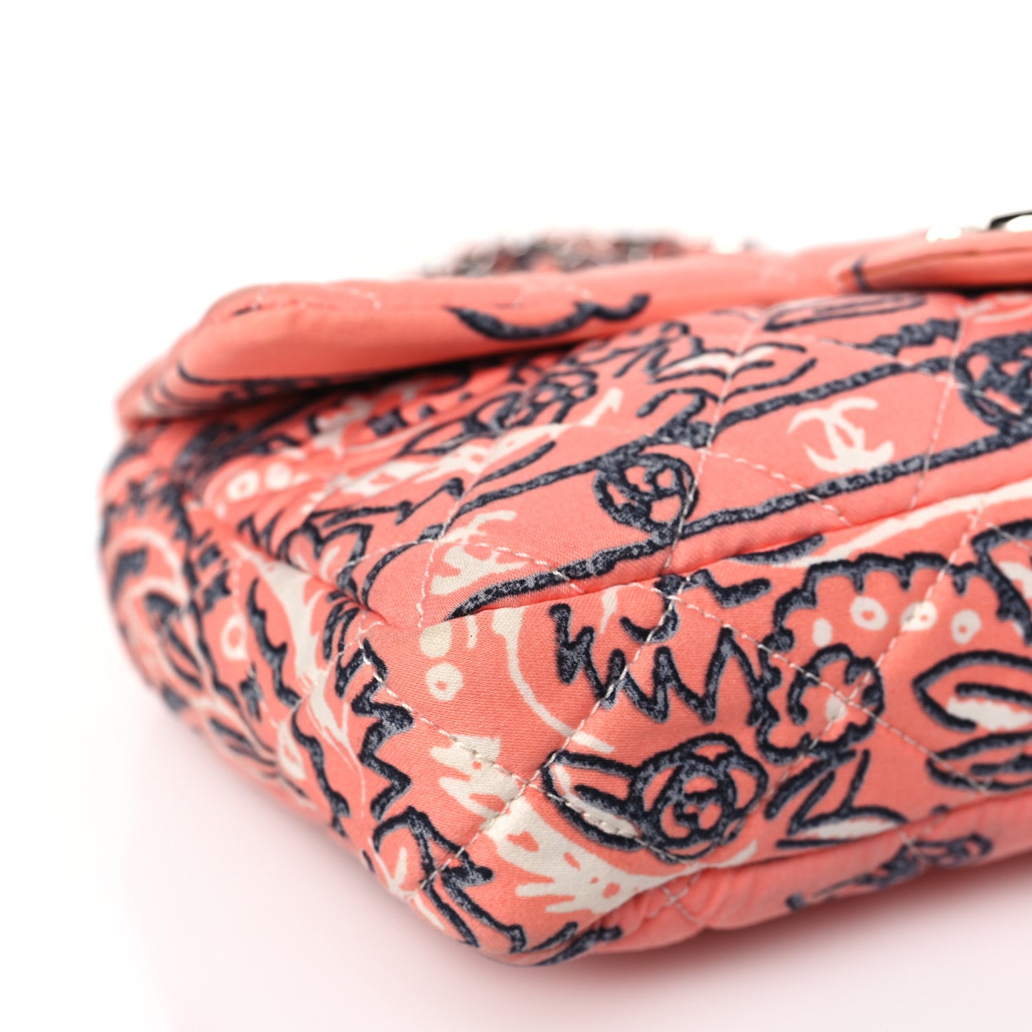 Cotton Quilted Small Bandana Single Flap Pink
