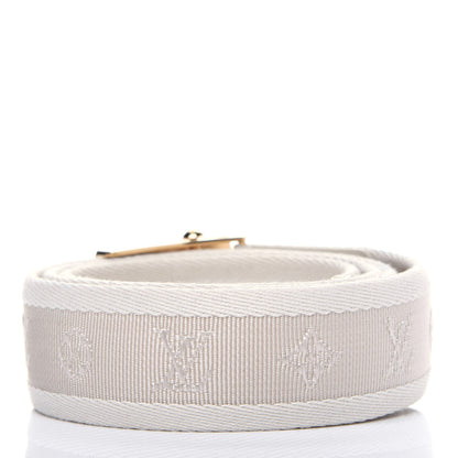 Louis Vuitton Canvas Monogram LV Cut Belt 90 36 White 2 of 11