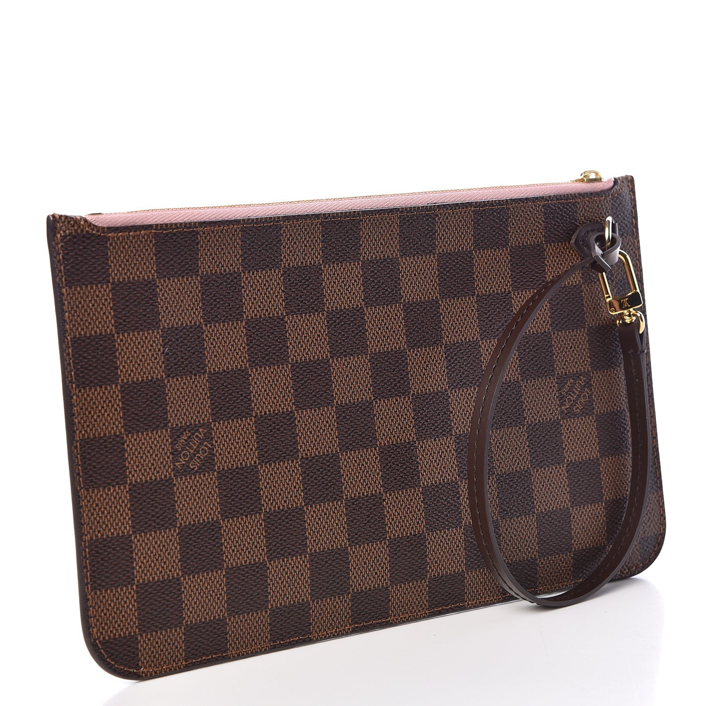 Damier Ebene Neverfull MM GM Pochette Rose Ballerine