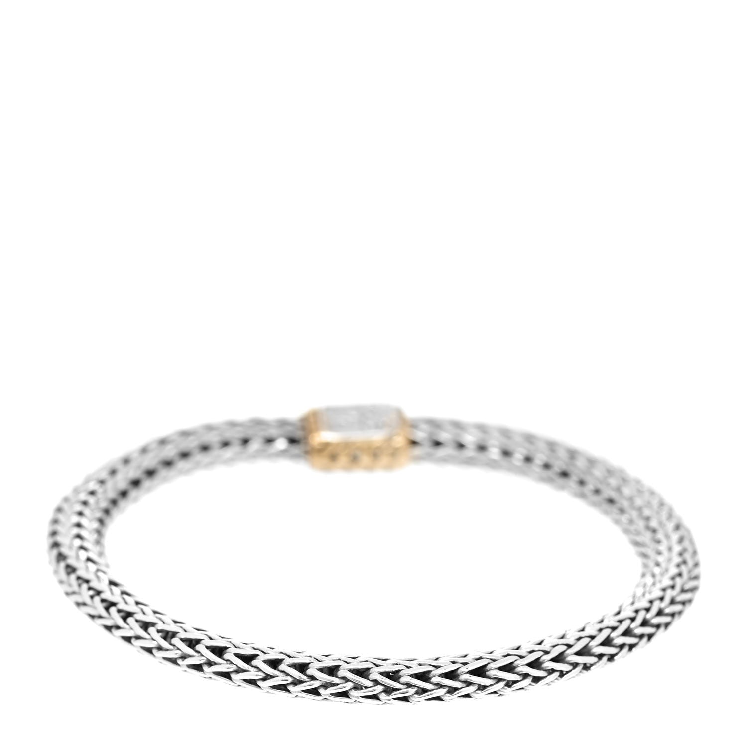 John Hardy Sterling Silver 18K Yellow Gold 6.5mm Classic Chain Bracelet 1 of 5