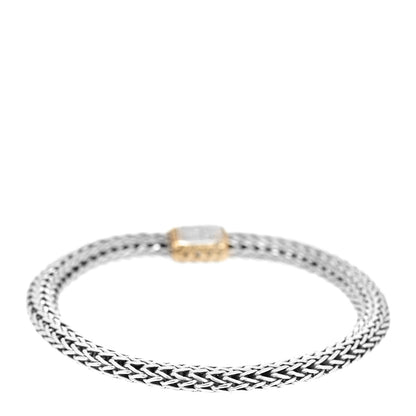 John Hardy Sterling Silver 18K Yellow Gold 6.5mm Classic Chain Bracelet 1 of 5