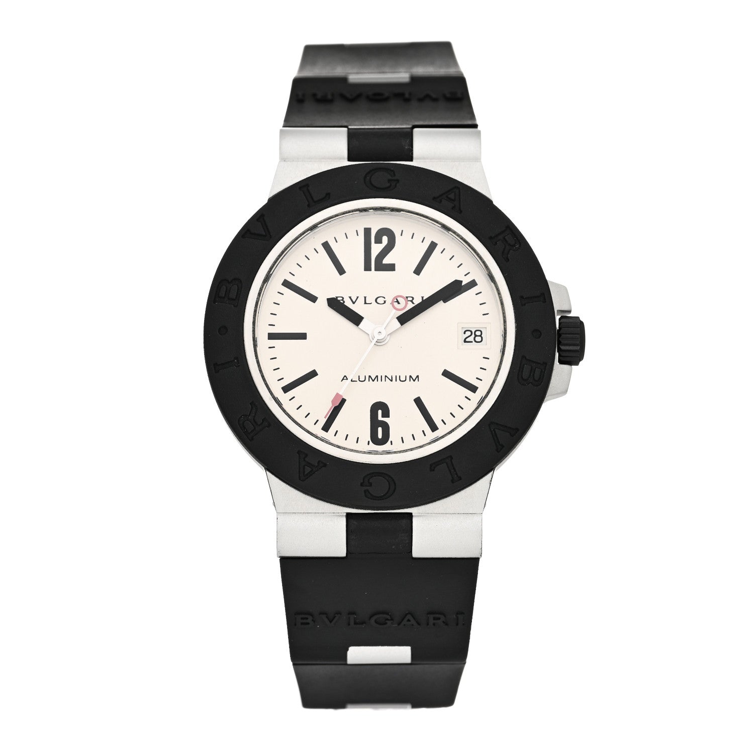 Bulgari Aluminum Rubber 38mm Diagono Automatic Watch 1 of 4