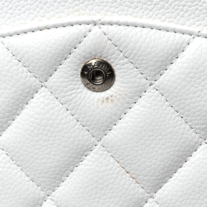 Chanel Caviar Quilted Maxi Double Flap White 11 of 15