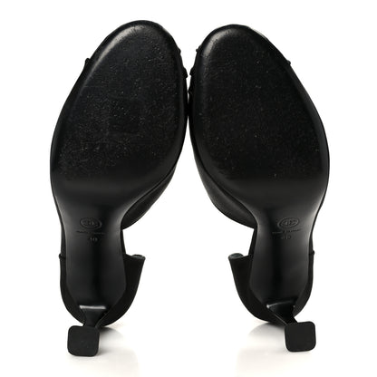 Chanel Satin Strass CC Pumps 40 Black 6 of 10