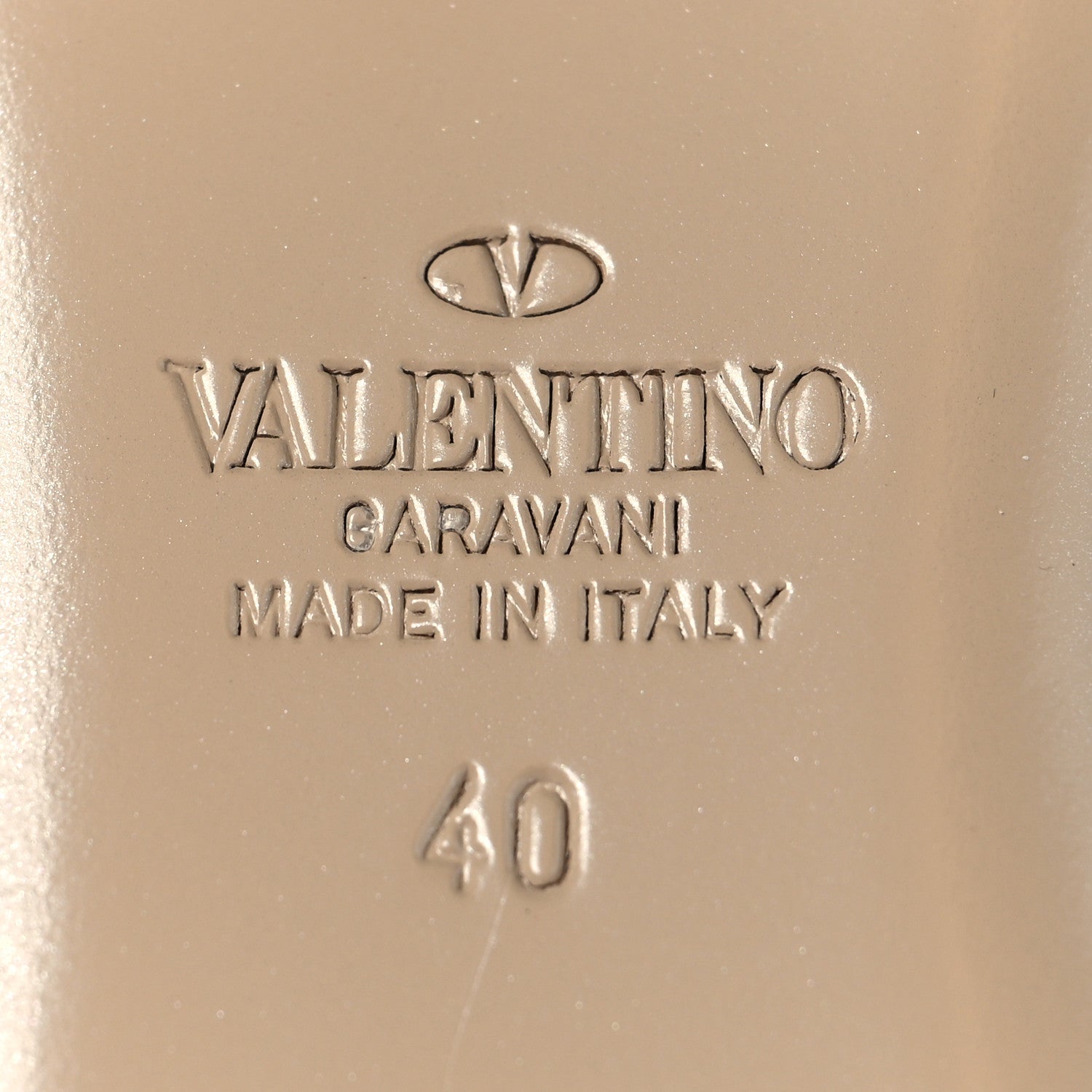 Valentino Garavani Pebbled Calfskin Rockstud Ballerina Flats 40 Pastel Grey 7 of 9