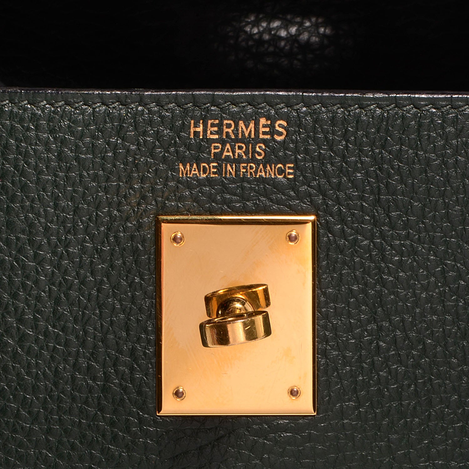Hermes Togo Kelly Retourne 35 Vert Fonce 3 of 29