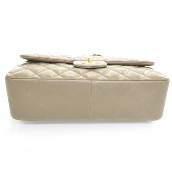 Chanel Lambskin Quilted Jumbo Flap Brown 4 of 11