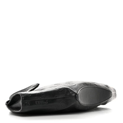 Alexander McQueen Calfskin Skull Embossed De Manta Clutch Black 4 of 10