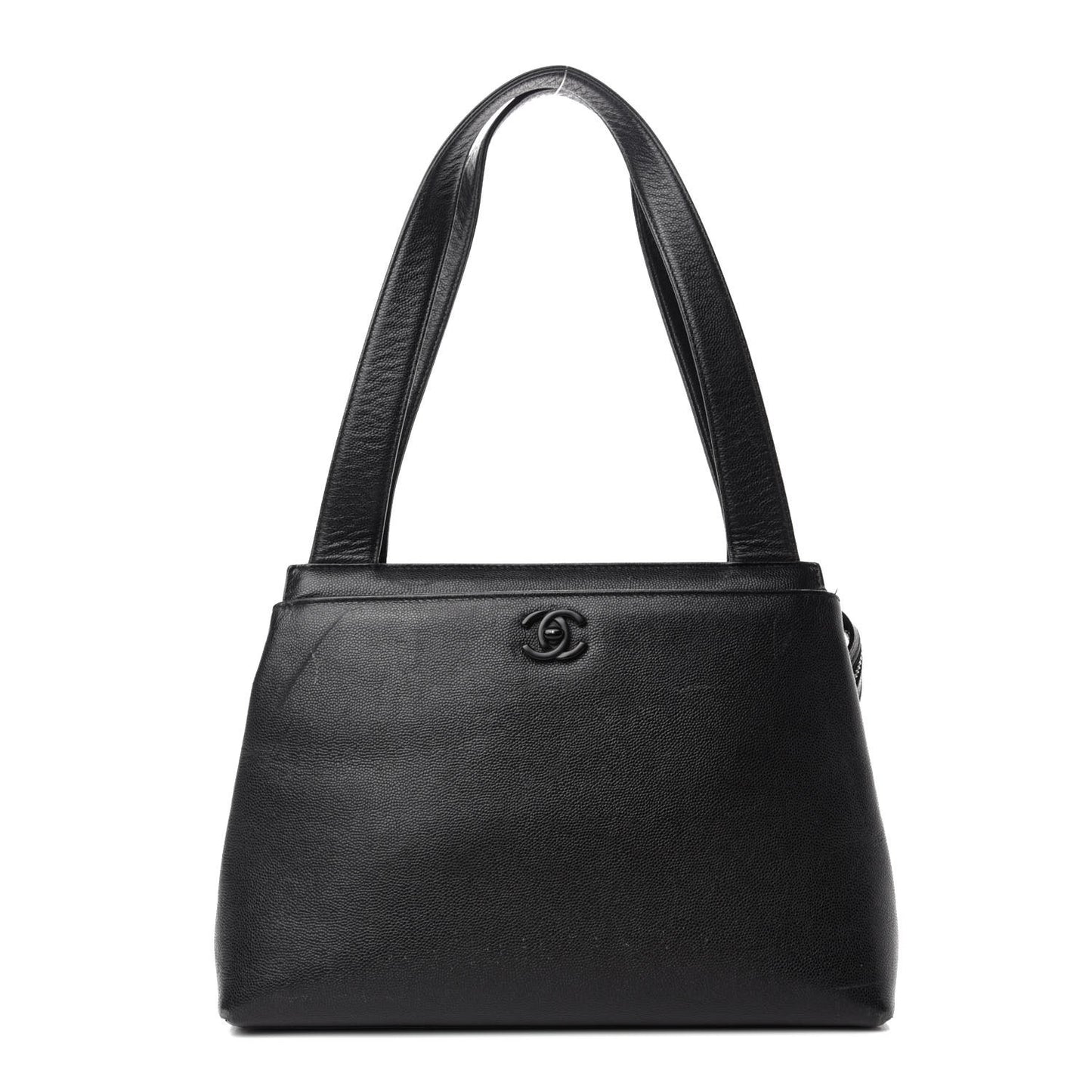 Caviar Small Shopping Tote Black