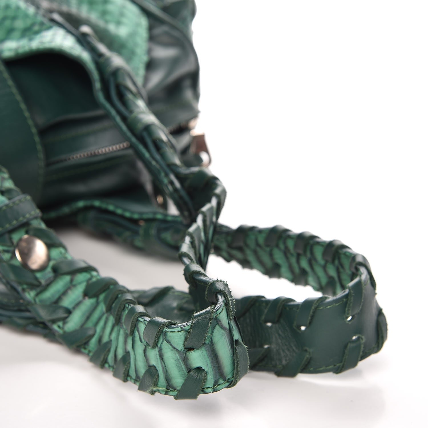 Chloe Python Silverado Shoulder Bag Emerald 9 of 9
