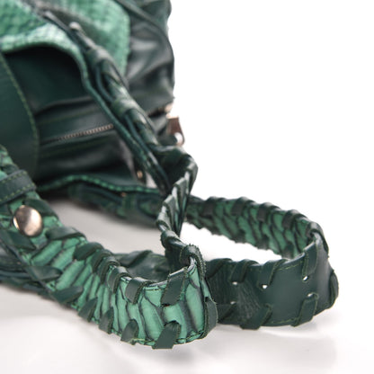 Chloe Python Silverado Shoulder Bag Emerald 9 of 9