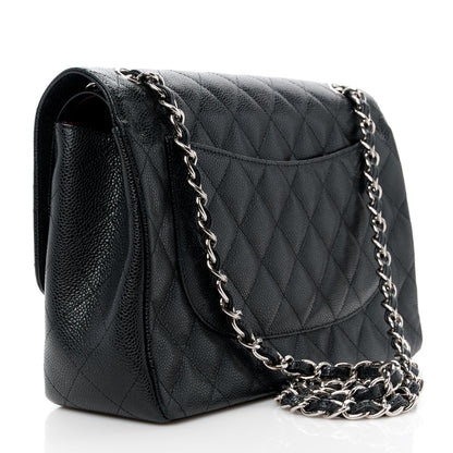 Chanel Caviar Quilted Jumbo Double Flap Black 3 of 15