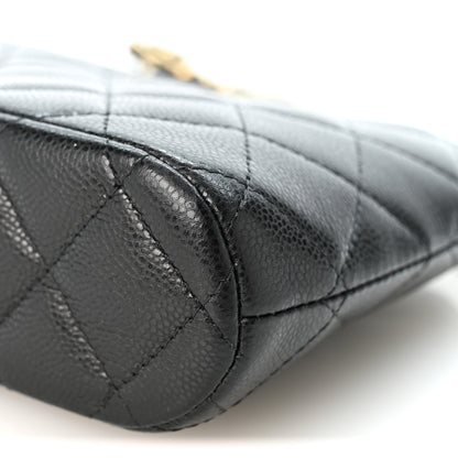 Chanel Caviar Quilted Classic Clutch with Chain Black 10 of 11