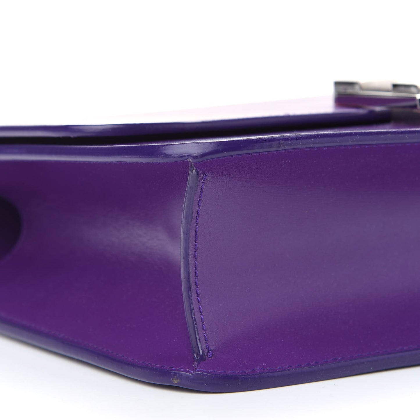 Smooth Calfskin Carre Satchel Purple