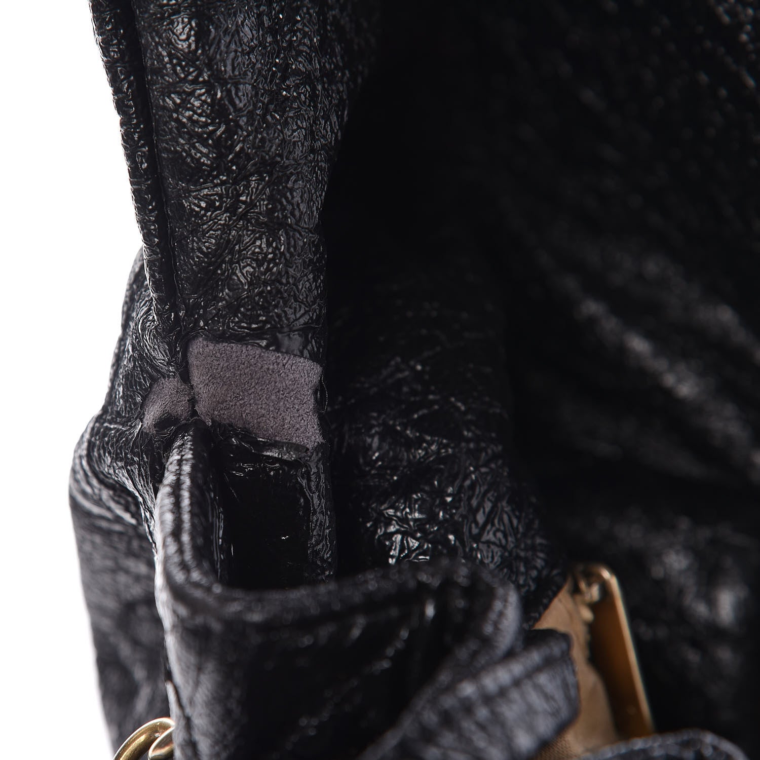 Chanel Vinyl XL Rock and Chain Flap Black 12 of 13