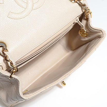Chanel Caviar Quilted Mini Square Flap Beige 5 of 9