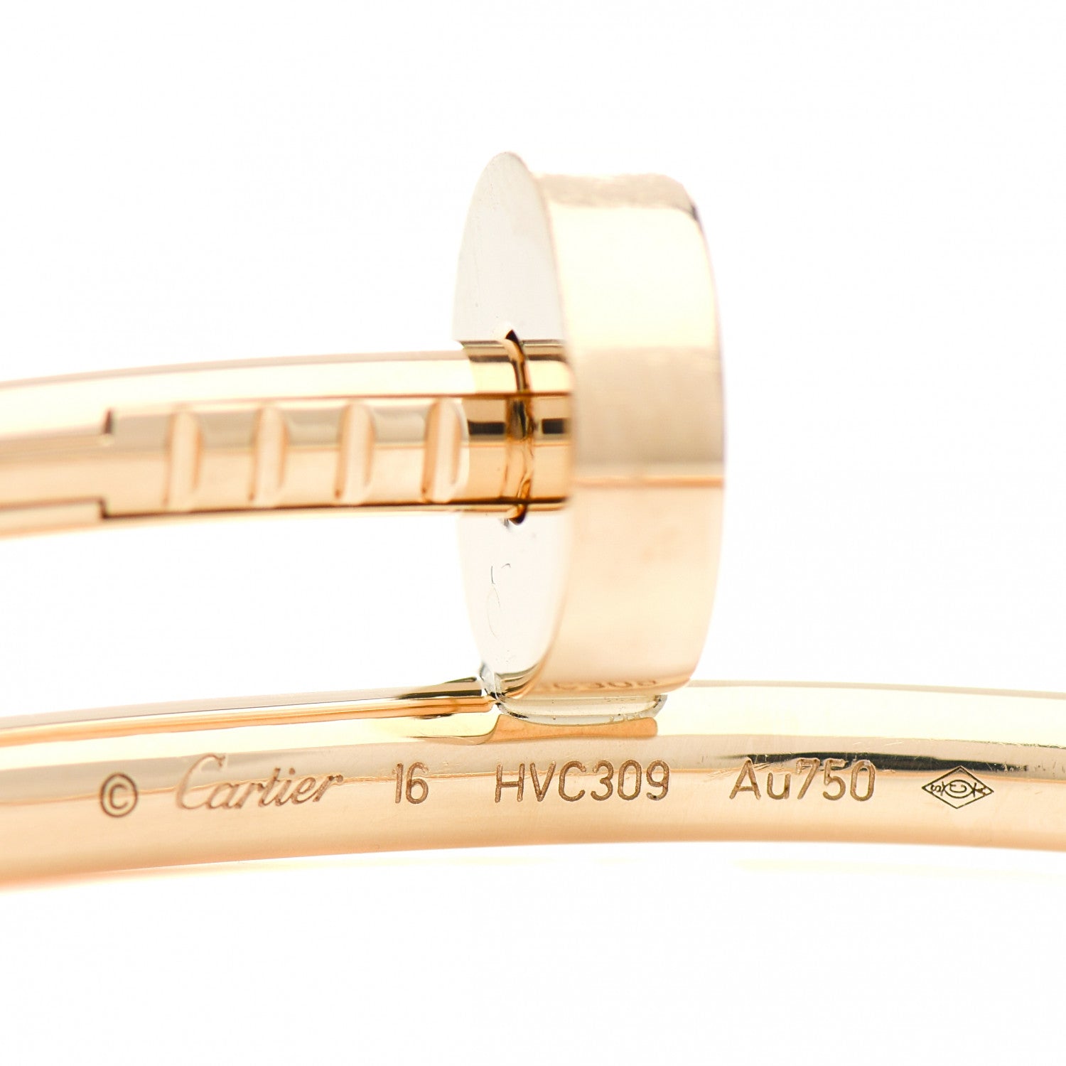 Cartier 18K Yellow Gold Juste Un Clou Bracelet 16 4 of 5