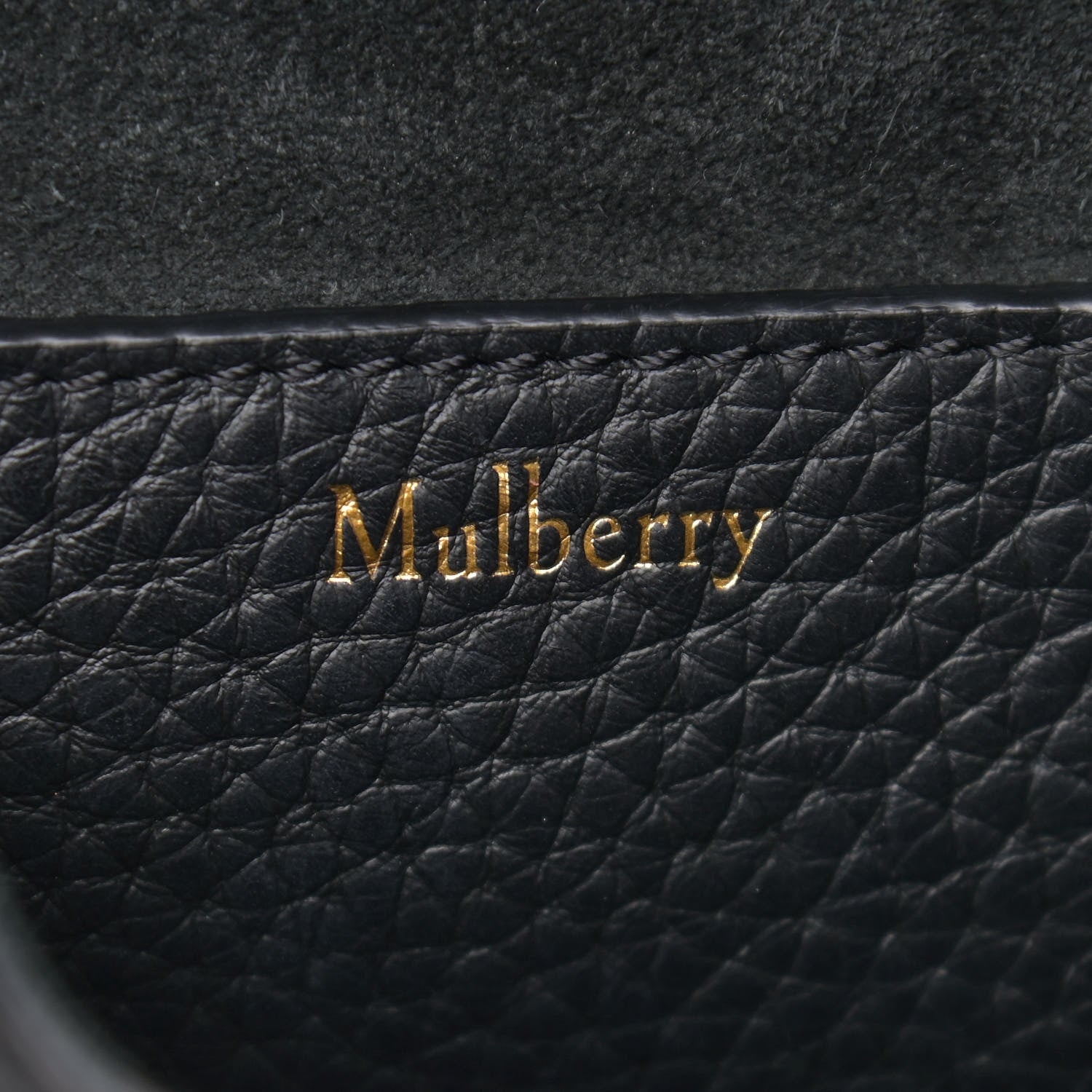Mulberry Heavy Grain Calfskin Mini Keeley Black 8 of 9