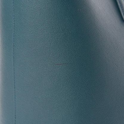 Saint Laurent Calfskin Large Shopping Tote Dark Turquoise 13 of 14