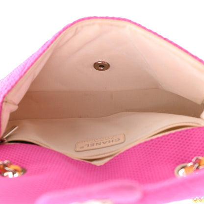 Chanel Neoprene Quilted Medium Single Flap Pink 5 of 11