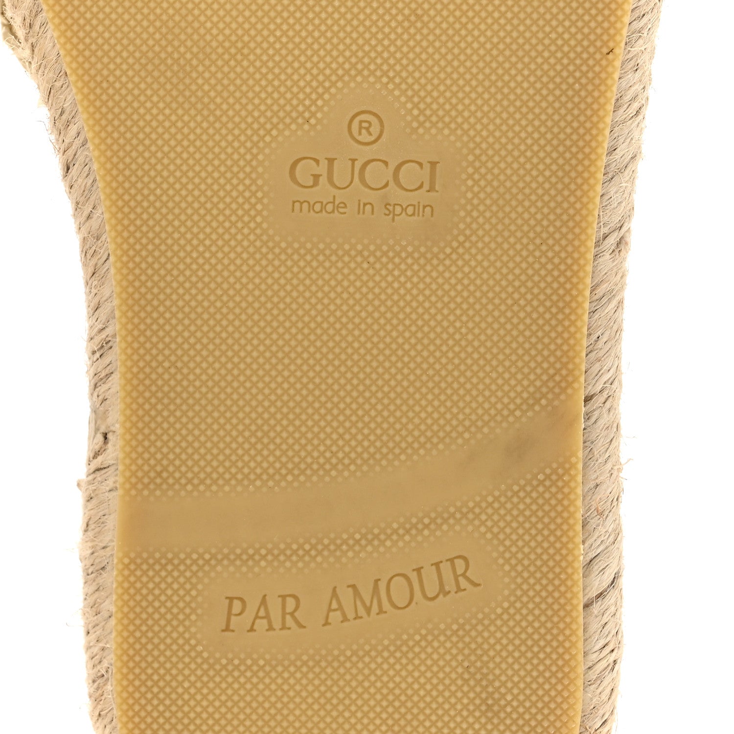 Gucci Raffia Interlocking G Flat Slide Espadrille Sandals 36.5 White 7 of 10