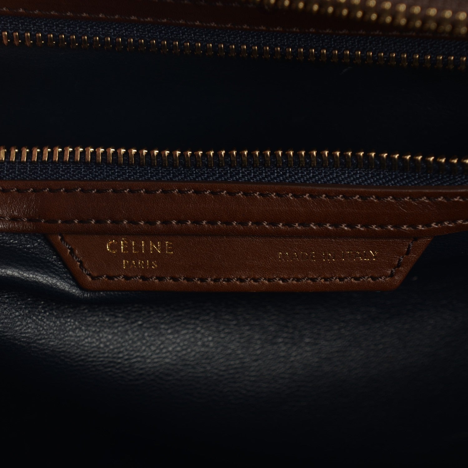 Celine Smooth Calfskin Mini Tri-Color Luggage Navy 5 of 8