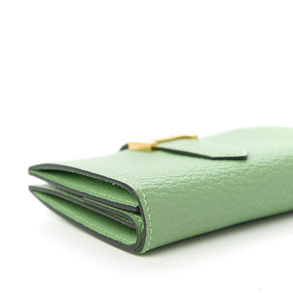 Hermes Chevre Mysore Mini Bearn Wallet Vert Criquet 6 of 11