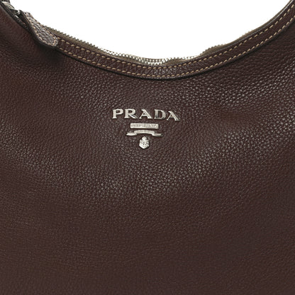 Prada Vitello Daino Shoulder Bag Bruciato 6 of 8