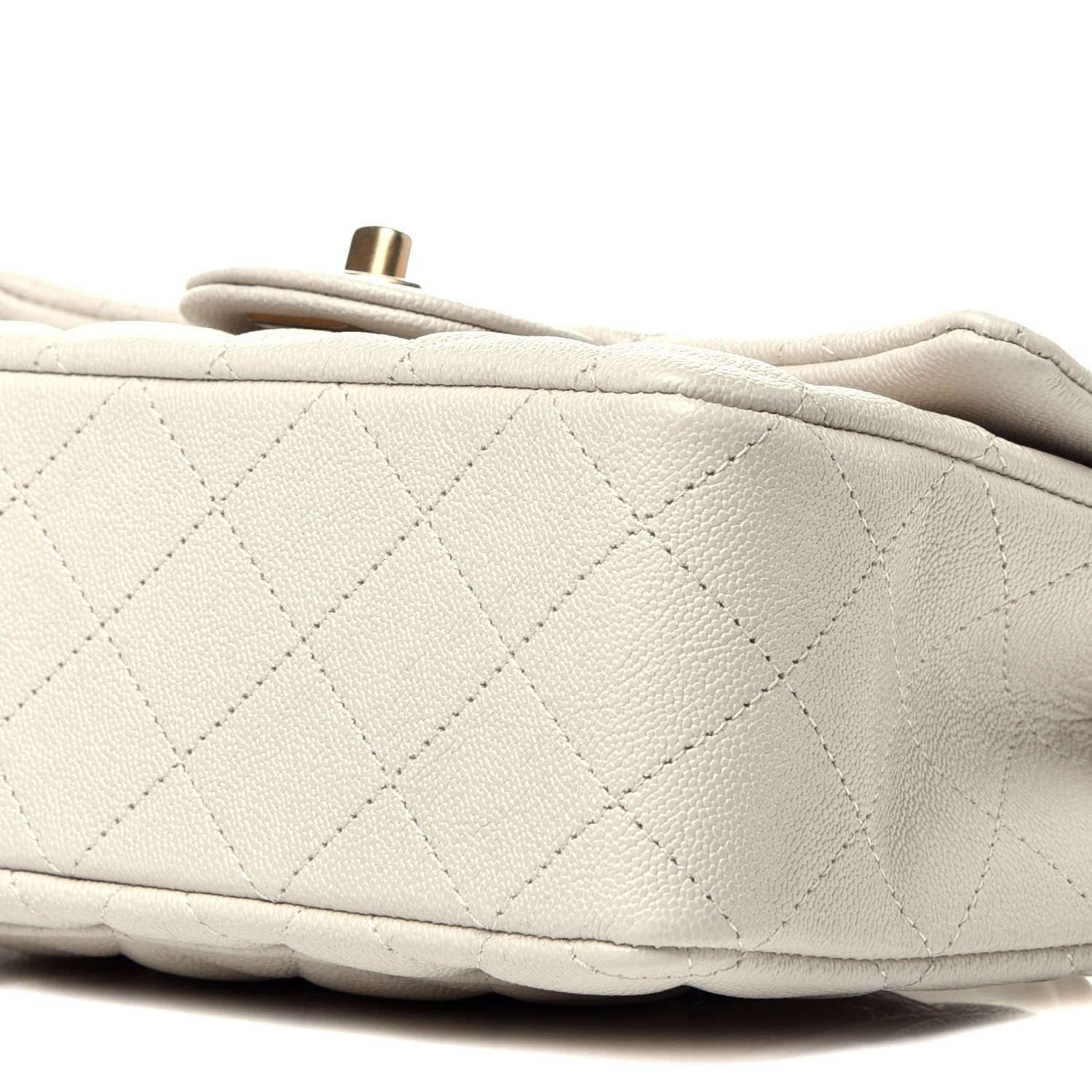 Chanel Caviar Quilted Mini Top Handle Rectangular Flap White 9 of 9