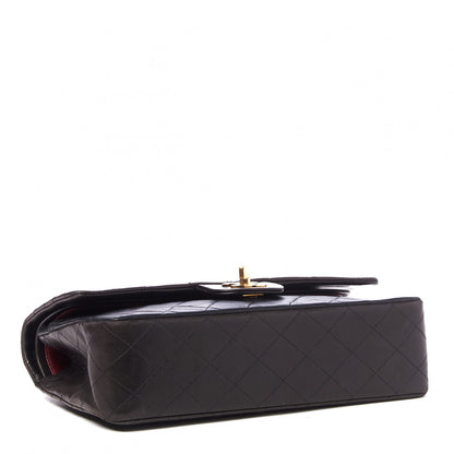 Chanel Lambskin Quilted Medium Double Flap Black 3 of 9