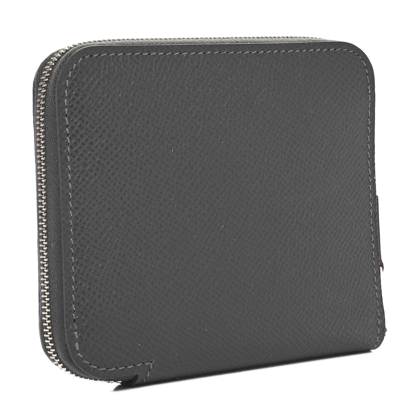 Epsom Barenia Silk'In Compact Wallet Ardoise Brume