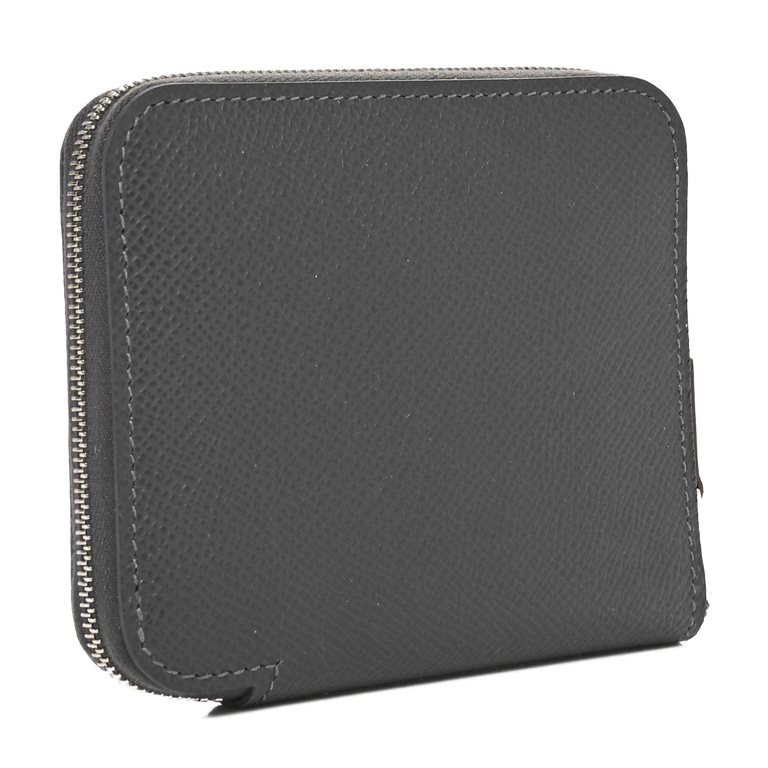 Hermes Epsom Barenia Silk'In Compact Wallet Ardoise Brume 3 of 9