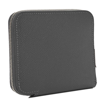 Hermes Epsom Barenia Silk'In Compact Wallet Ardoise Brume 3 of 9