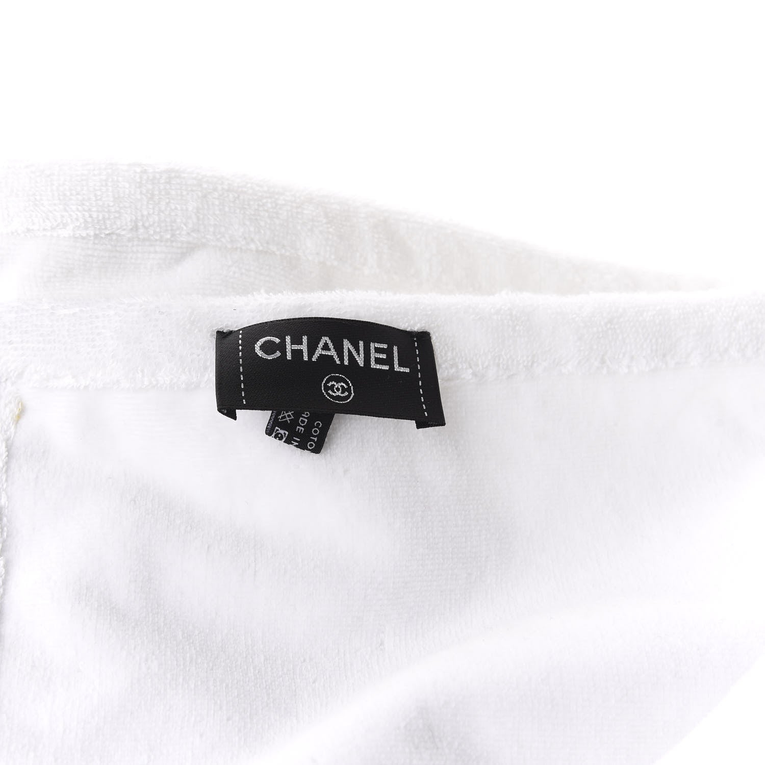 Chanel Terry Cotton Beach Tote Towel Set White Multicolor 12 of 13