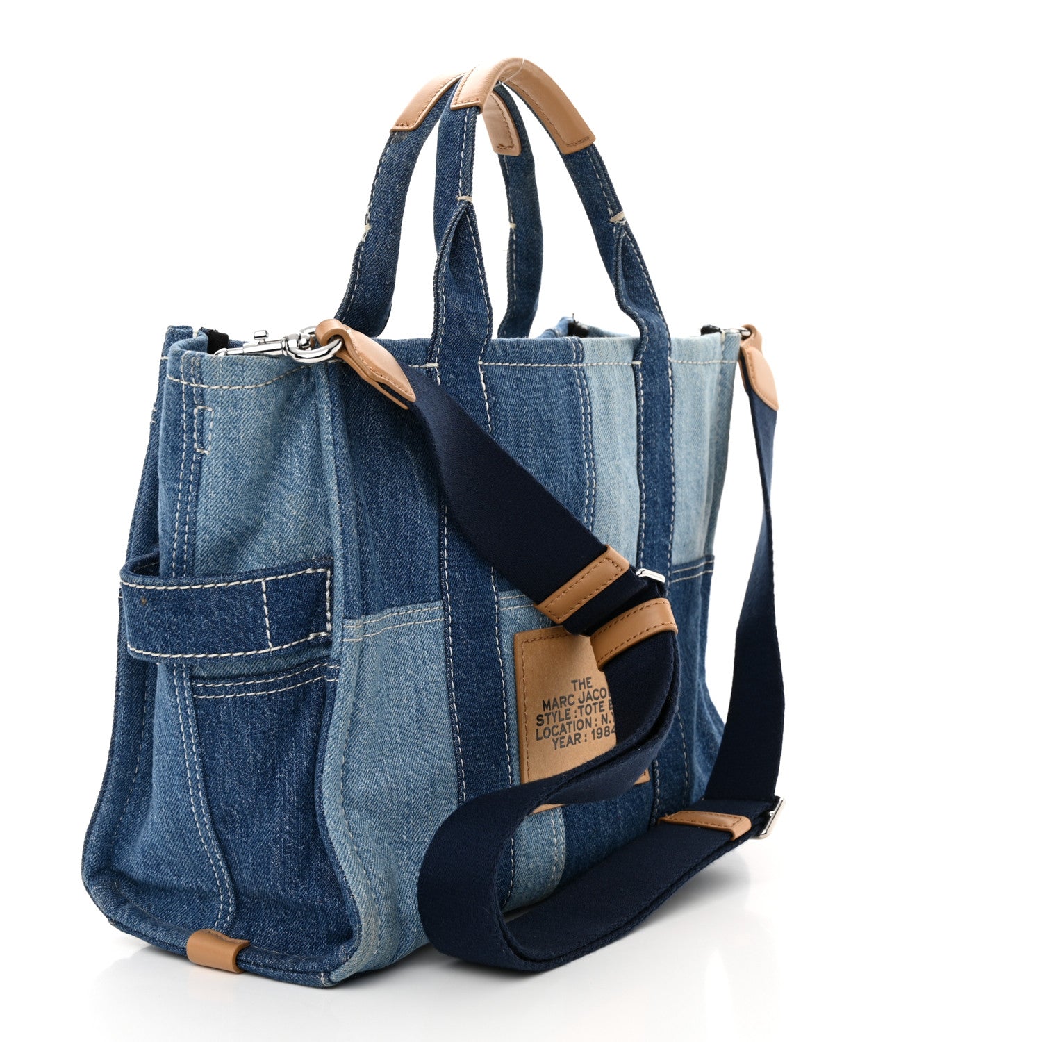Marc Jacobs Denim Canvas Medium The Tote Bag Blue 3 of 18