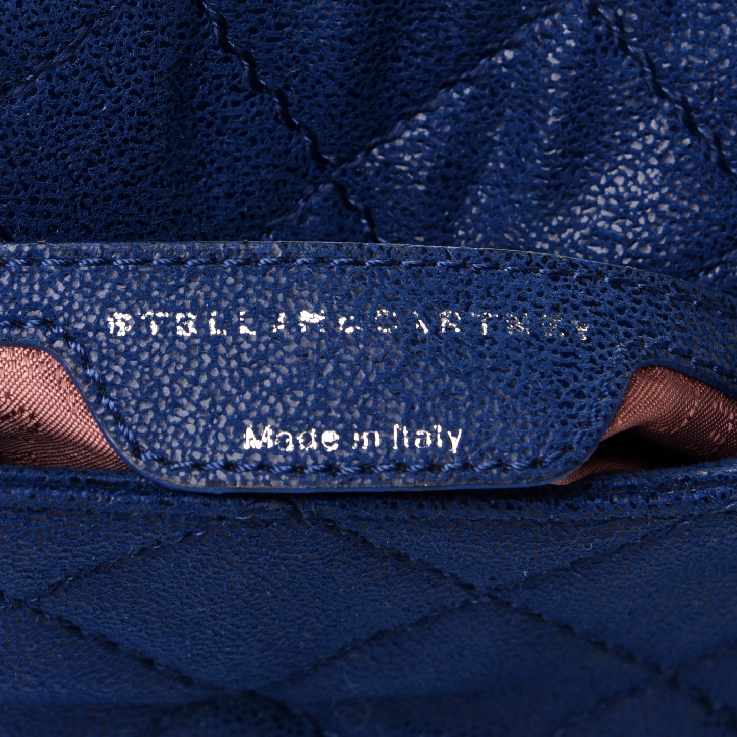 Shaggy Deer Quilted Falabella Crossbody Bag Blue