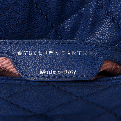 Stella McCartney Shaggy Deer Quilted Falabella Crossbody Bag Blue 5 of 5