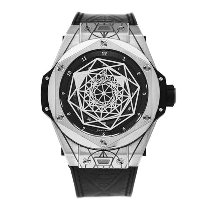 Hublot Titanium Calfskin 45mm Big Bang Unico "Sang Bleu" Limited Edition Automatic Watch Black 415.NX.1112.VR.MXM16 1 of 4
