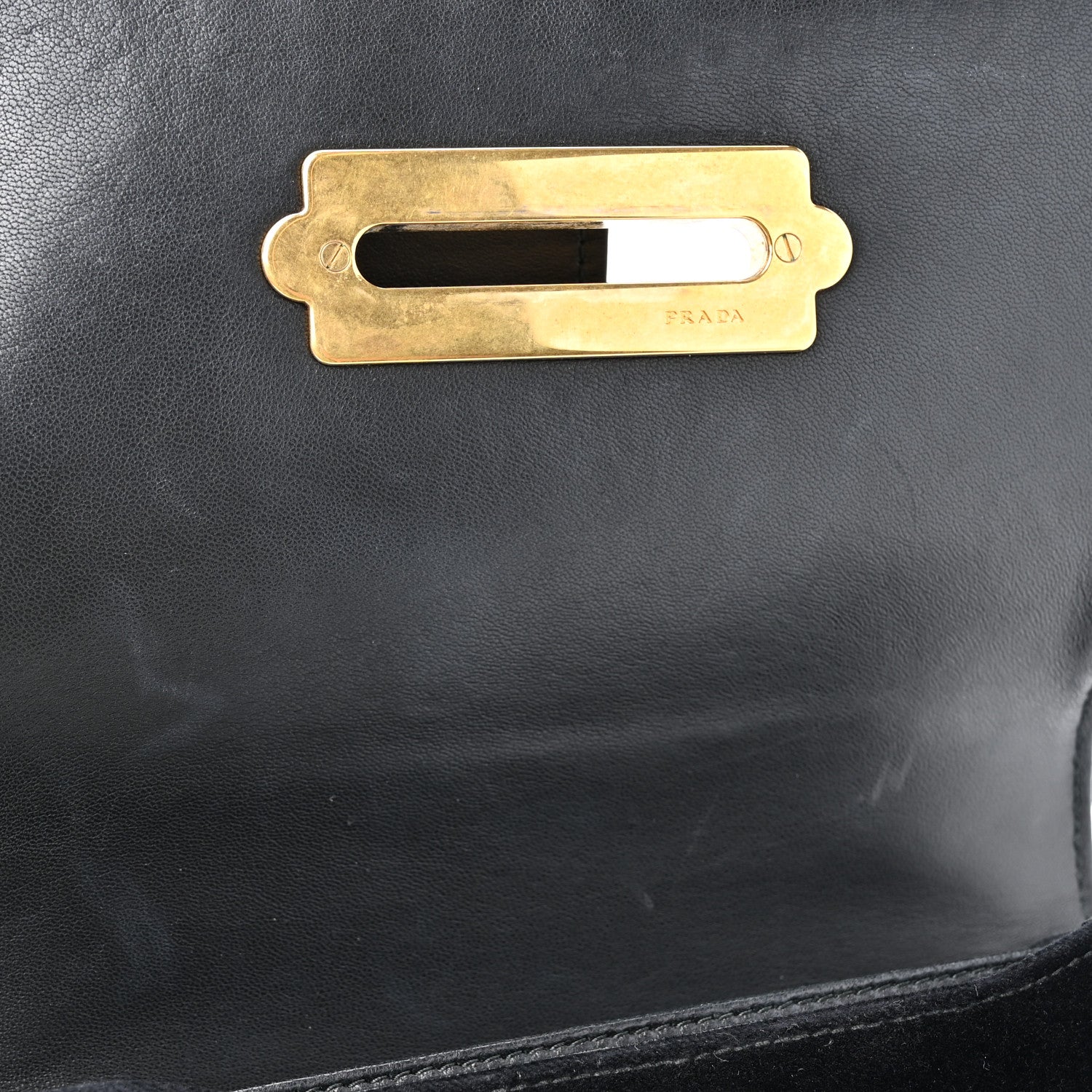 Prada Velvet City Calfskin Cahier Bag Black 10 of 16