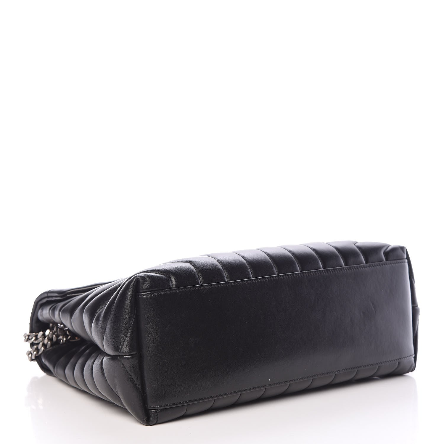 Saint Laurent Calfskin Y Quilted Monogram Medium Loulou Chain Satchel Black 4 of 10